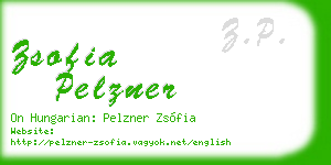 zsofia pelzner business card